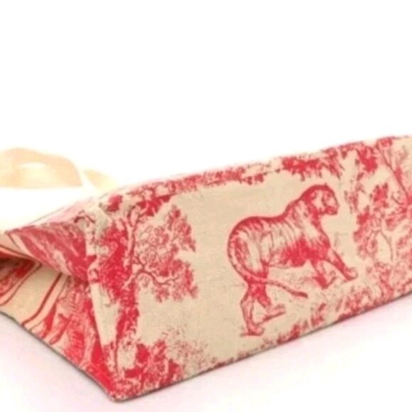 New Christian Dior Exclusive ‘Dioriviera’ Pink & Beige Large Straw Tote Bag - Picture 2 of 7